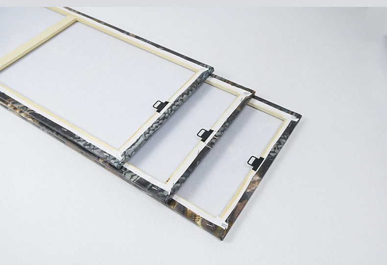 Peinture à l'huile représentant Jésus et les moutons - Cadeau de foi pour les chrétiens - Toile encadrée