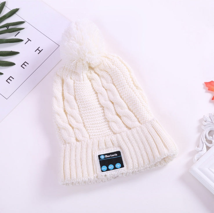 Musique Bluetooth en tricot chaud d'hiver