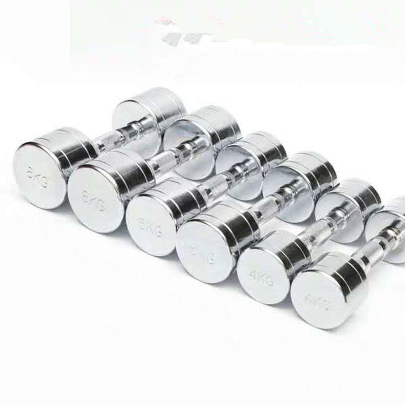 Haltères de musculation en acier électroplaqués