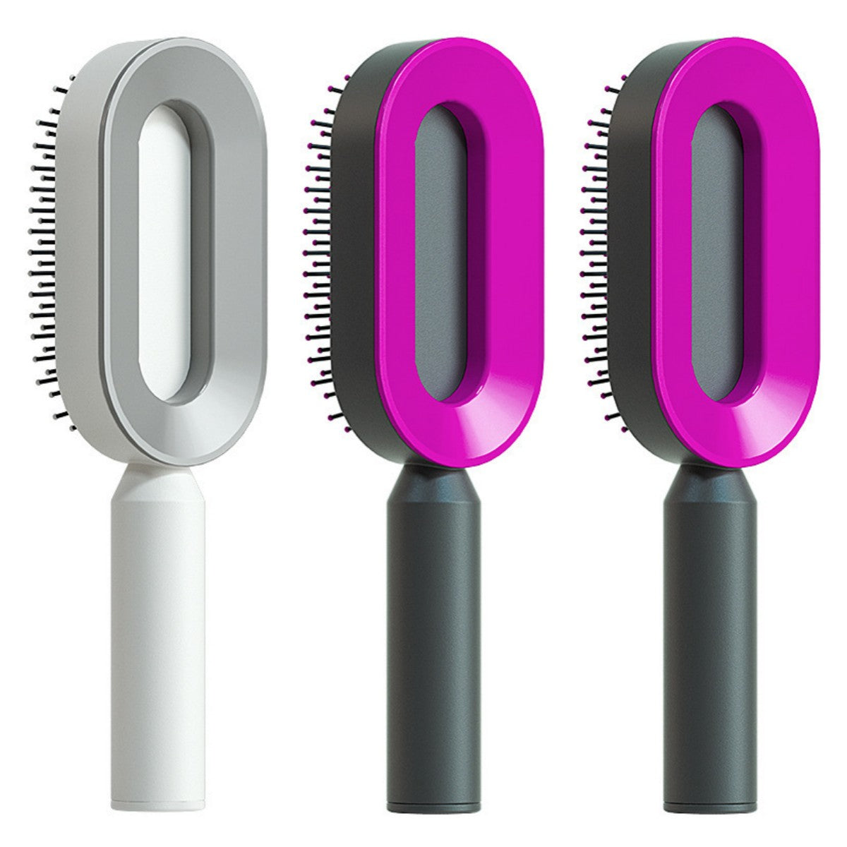 Brosse à cheveux autonettoyante pour femmes, nettoyage en une seule étape, anti-chute de cheveux, massage du cuir chevelu par airbag, peigne antistatique.