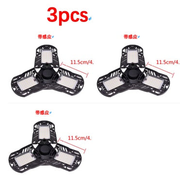 Lampe déformable générale pour garage, éclairage radar, entrepôt, lampe industrielle, éclairage domestique haute intensité