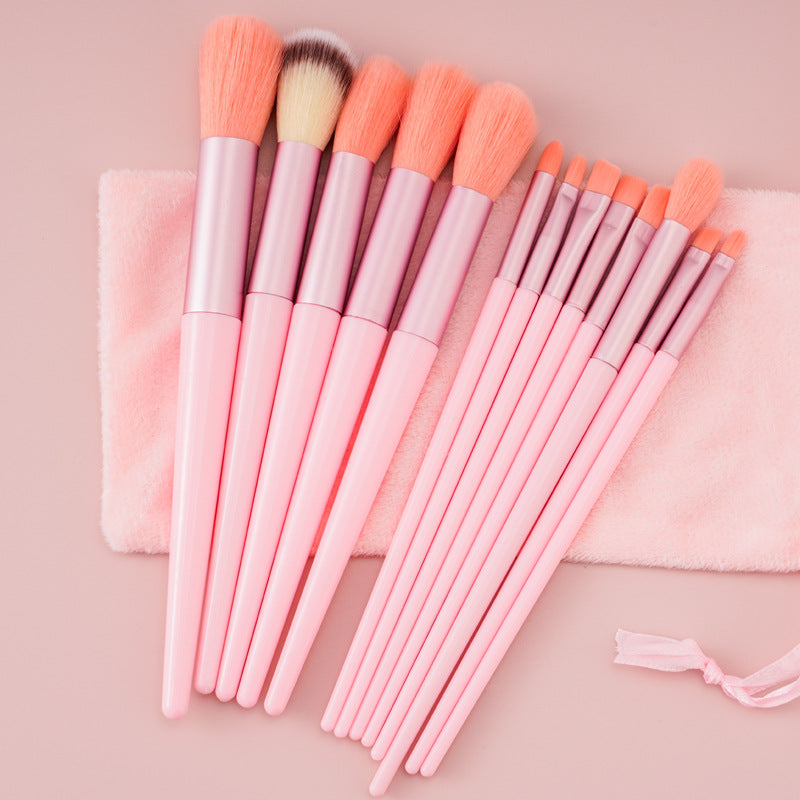 Ensemble de 13 pinceaux de maquillage : pinceau correcteur, pinceau blush, pinceau poudre, pinceau fard à paupières, pinceau highlighter, pinceau fond de teint, outils de beauté cosmétiques