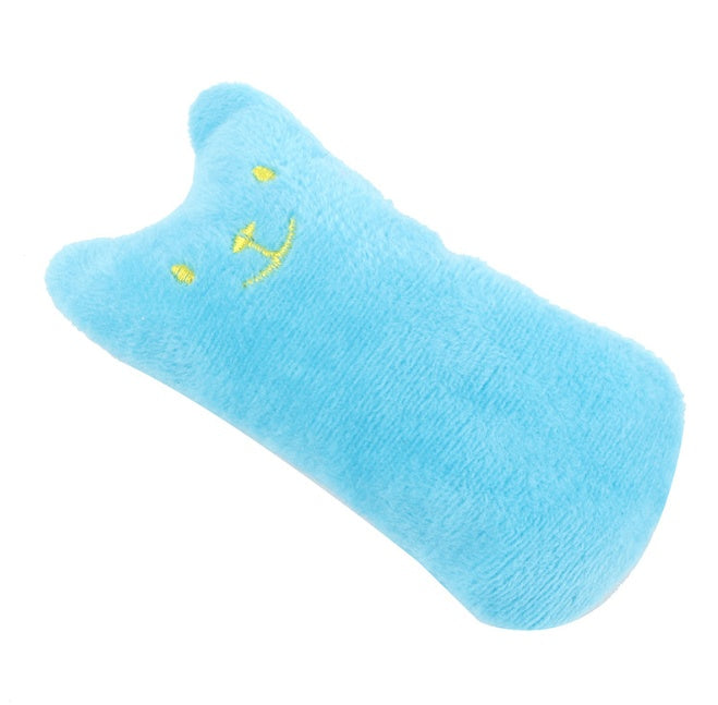 Jouet pour chat à l'herbe à chat, coussin interactif, accessoires pour animaux de compagnie, coussin en peluche pour les dents, jouet à mâcher à la menthe