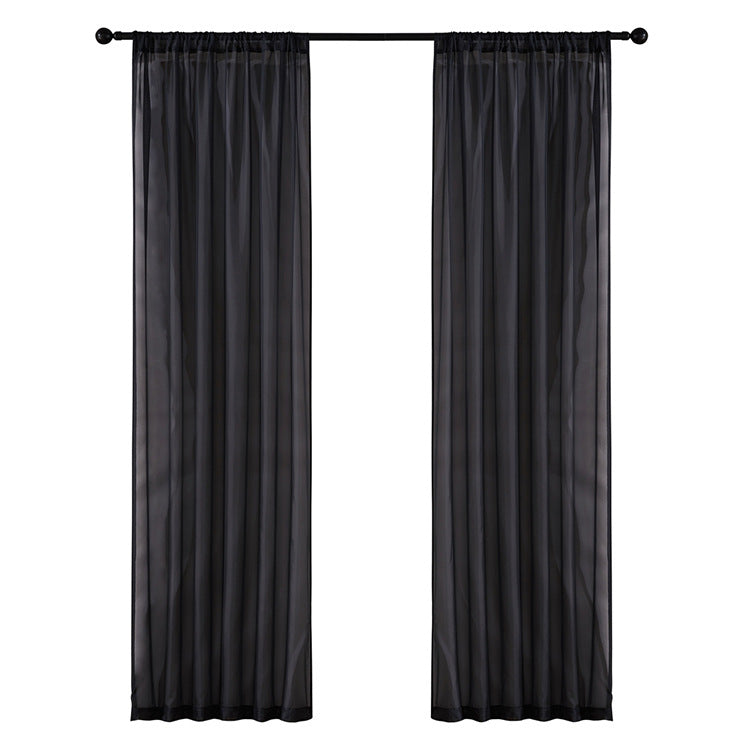 Rideau voilage coton lin moderne uni – Salon et chambre