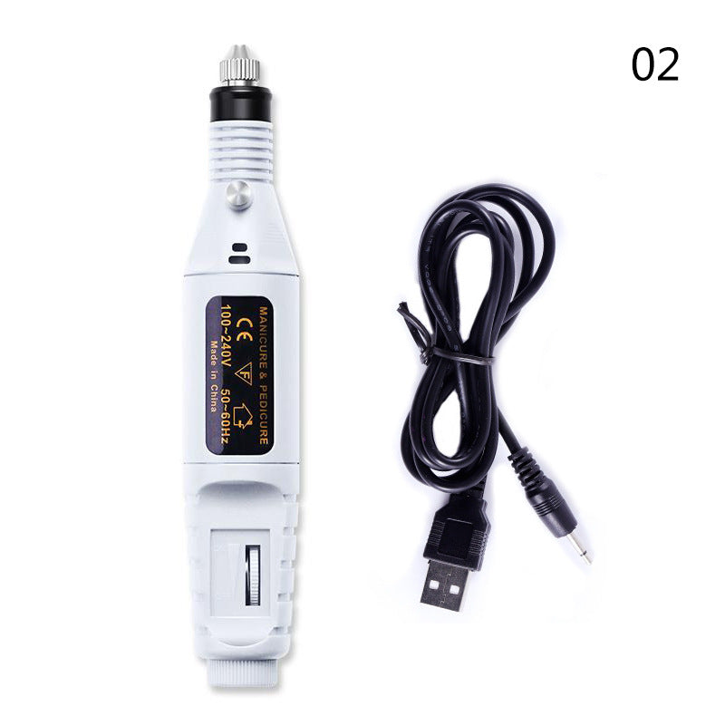 Machine de manucure électrique pour ongles, kit de manucure avec charge USB, fraise et outil de pédicure.
