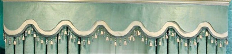 Rideau semi-occultant tissu et voilage style européen – Chambre