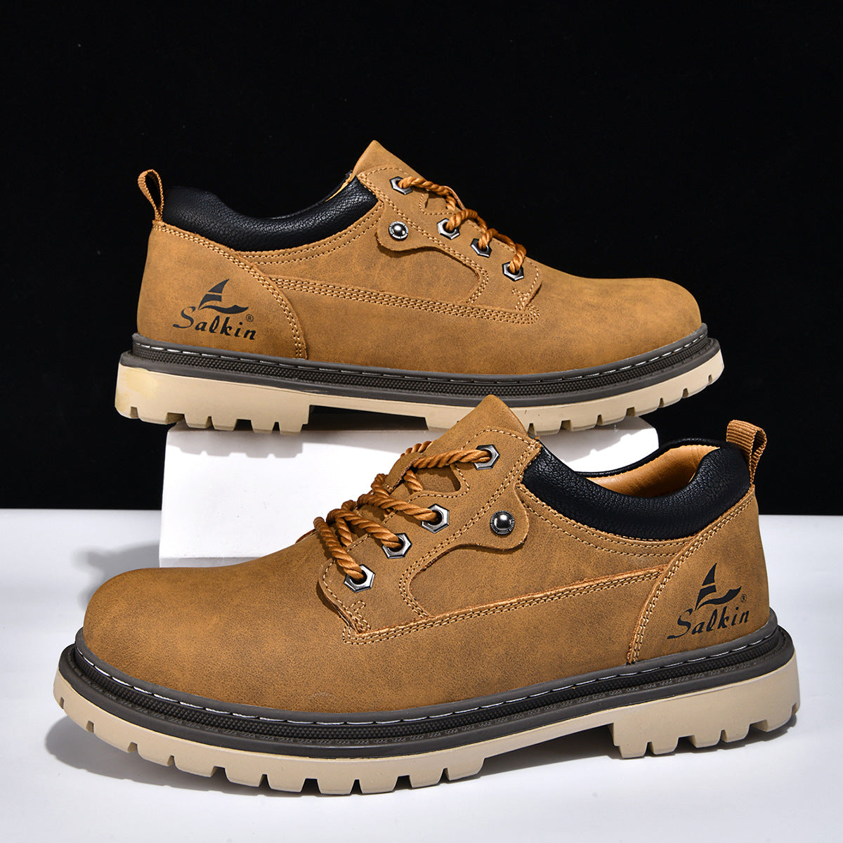 Bottes de travail de style britannique pour hommes branchés