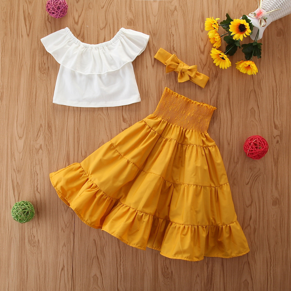 Vêtements pour enfants européens et américains en filet rouge, hauts à volants, lanternes de taille