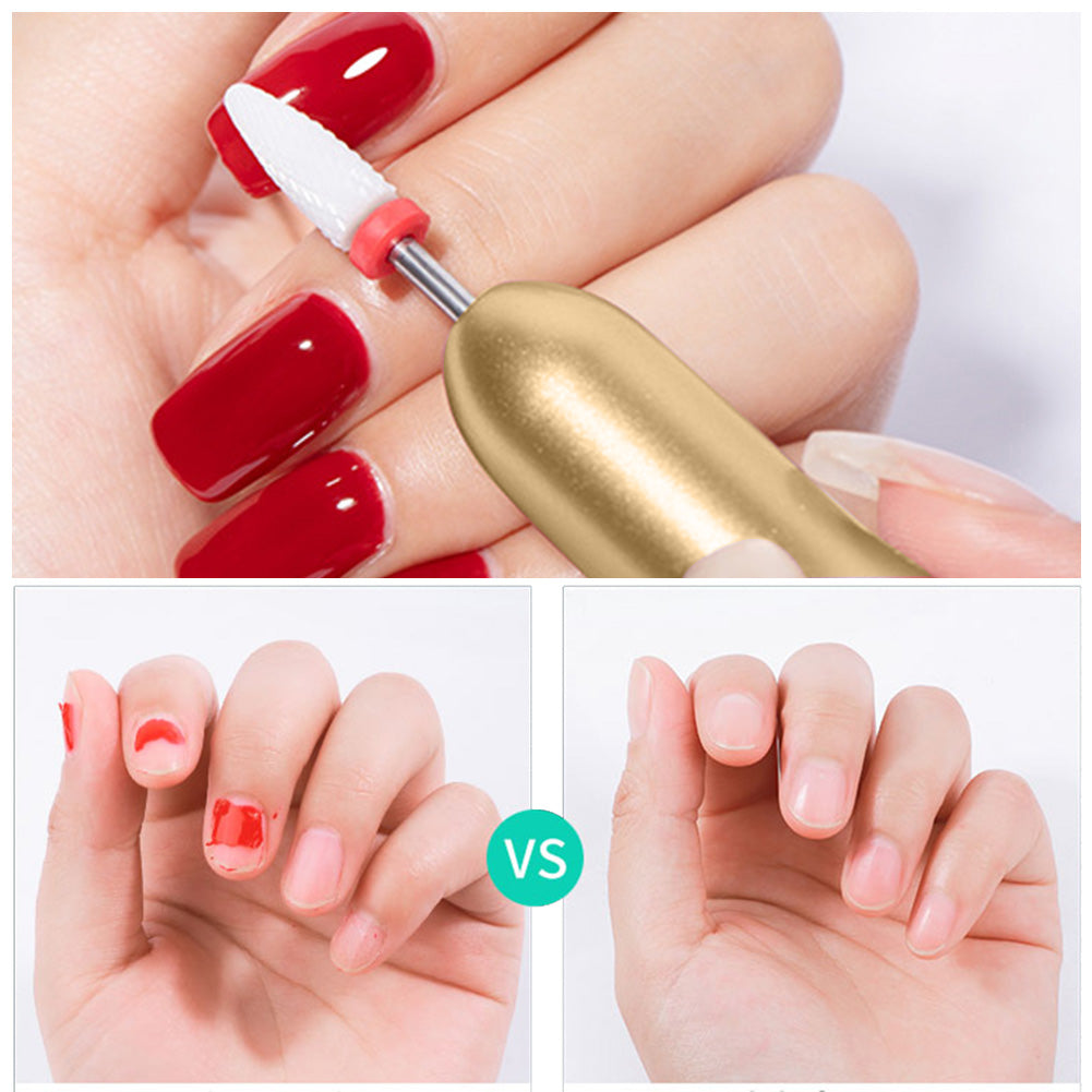Machine de manucure électrique pour ongles, kit de manucure avec charge USB, fraise et outil de pédicure.
