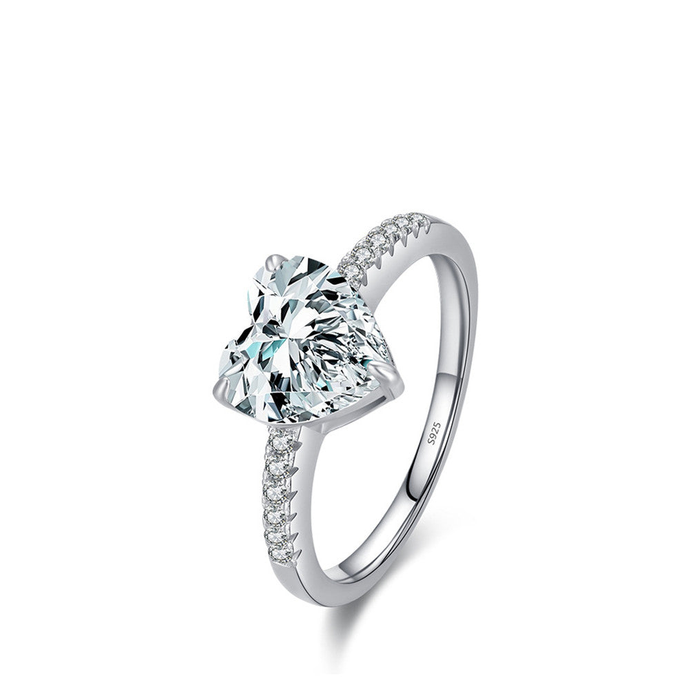 Bague d'amour en argent sterling pour femme