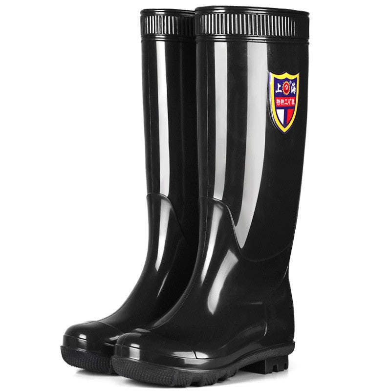 Bottes de pluie épaisses pour hommes, conçues pour la protection contre le travail