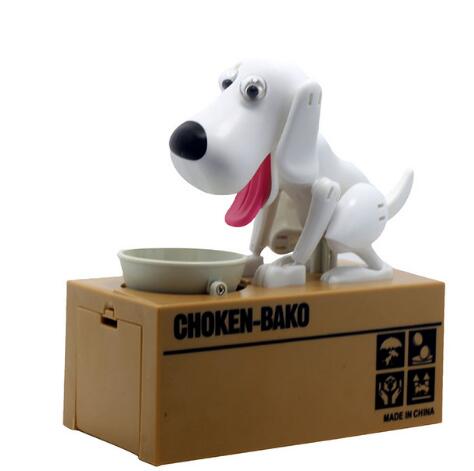 Tirelire robot en forme de chien, tirelire pour chien