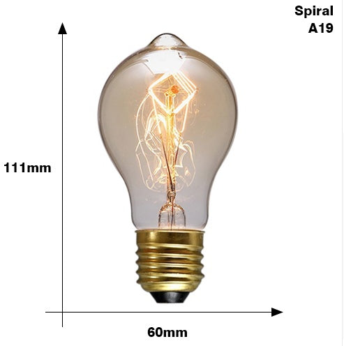 Ampoule Edison E27 220V 40W ST64 A19 T45 G80 G95 G125 Ampoule à filament incandescent Style rétro