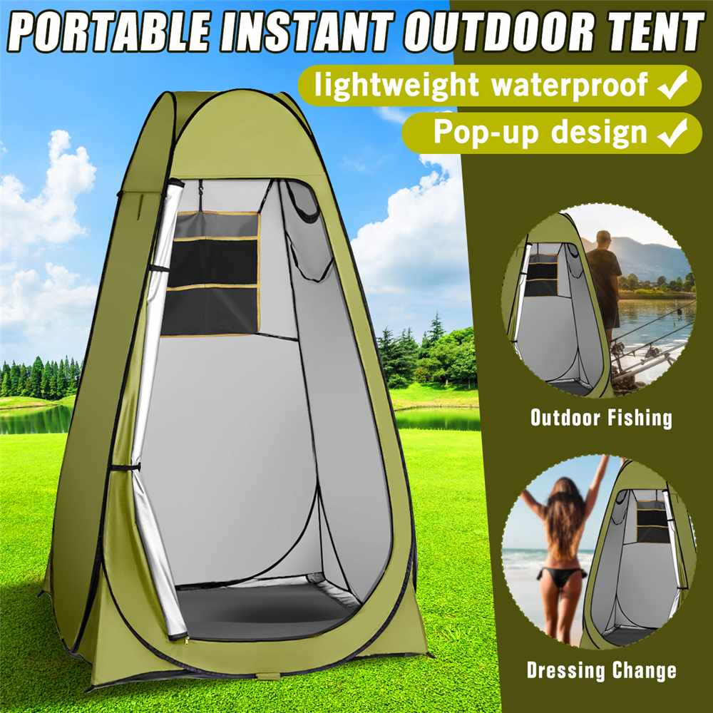 Douche et toilettes portables avec intimité, tente de camping automatique, protection UV, tente de voyage, vestiaire d'extérieur, abri solaire de plage
