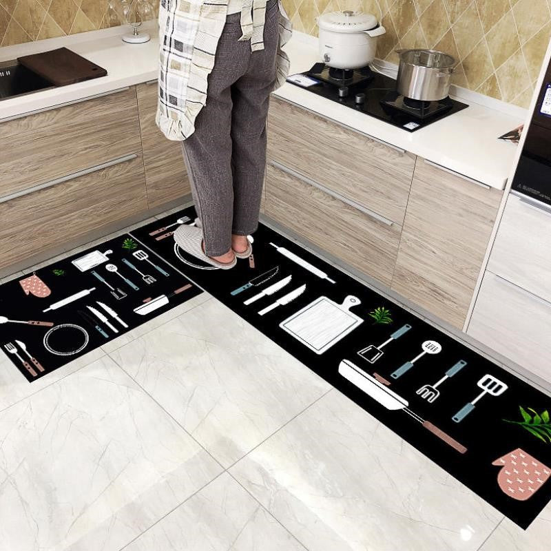 Tapis de sol de cuisine long et résistant à l'huile