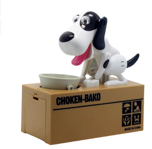 Tirelire robot en forme de chien, tirelire pour chien