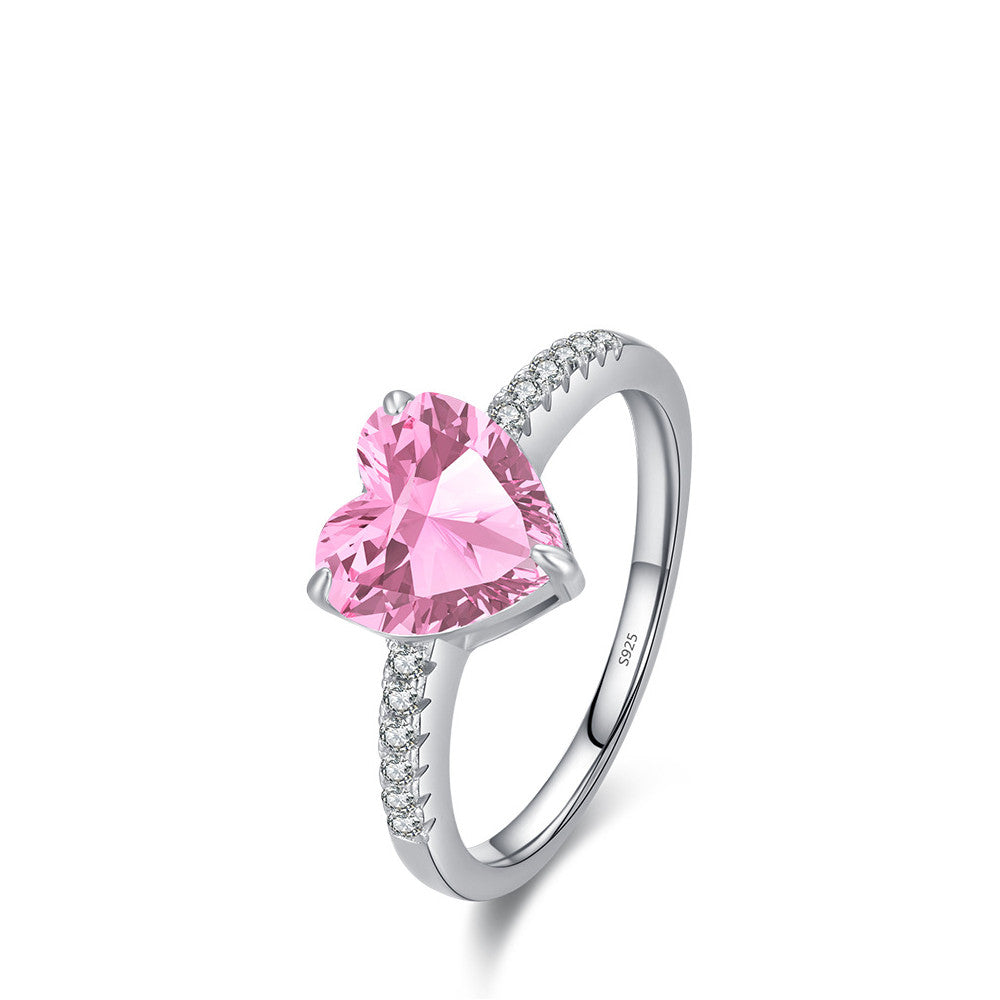 Bague d'amour en argent sterling pour femme