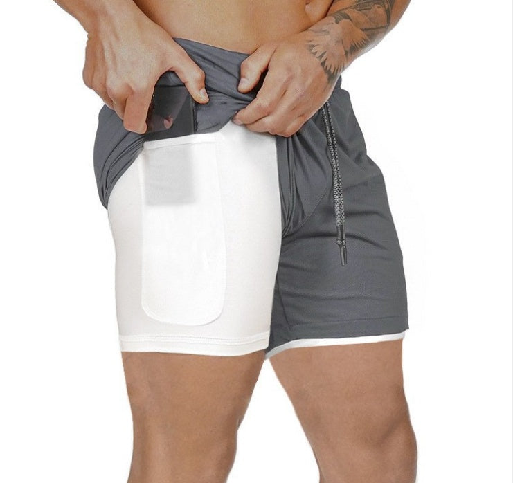 Short de compression à poches