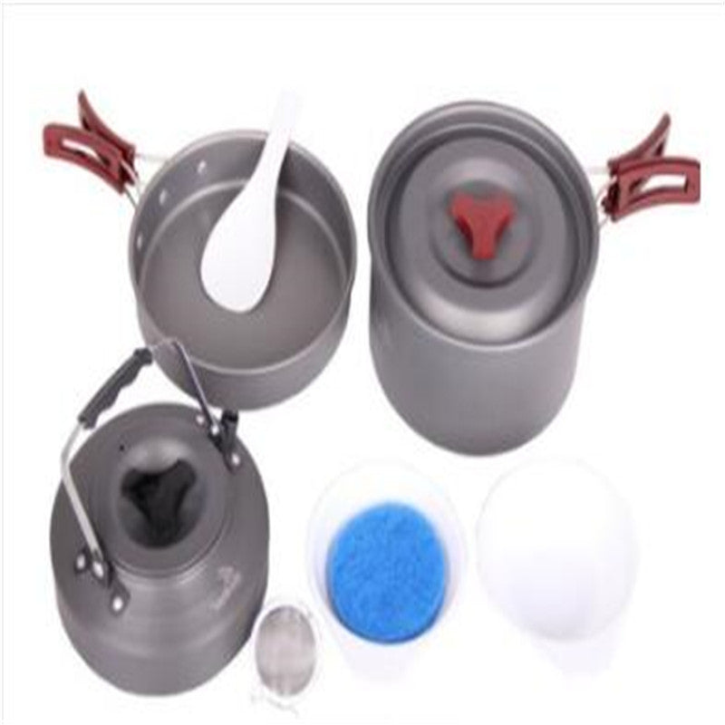 Ensemble de cuisine de pique-nique, ensemble de casseroles de camping, casserole de camping