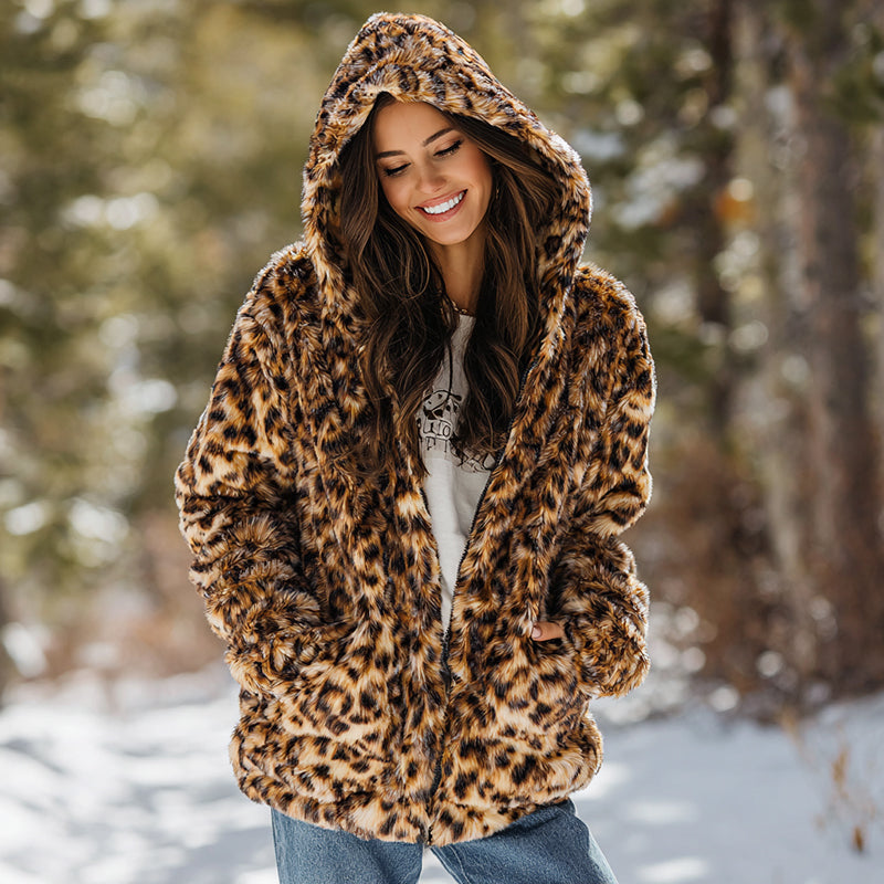 Nouveau manteau cape à capuche décontracté à imprimé animal 3D
