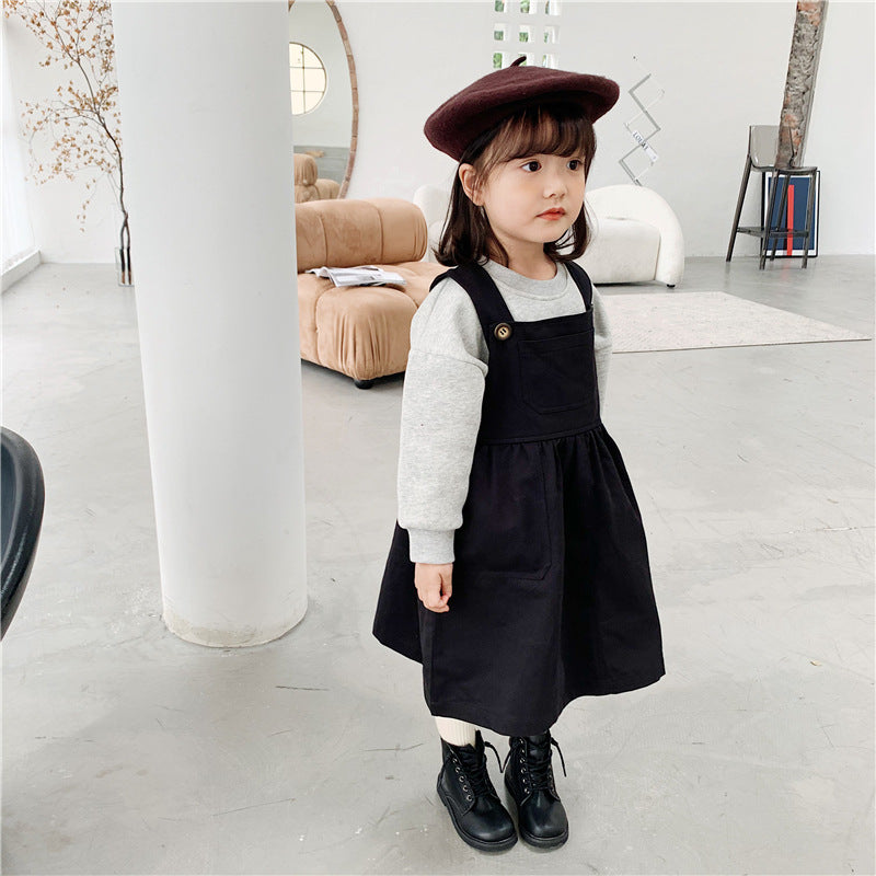 Robe jupe unie pour fille