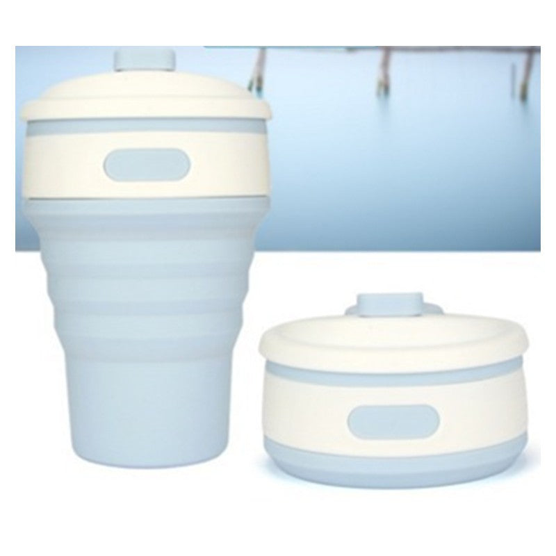 Tasses à café pliables de voyage en silicone, sans BPA, de qualité alimentaire, pour thé et café.