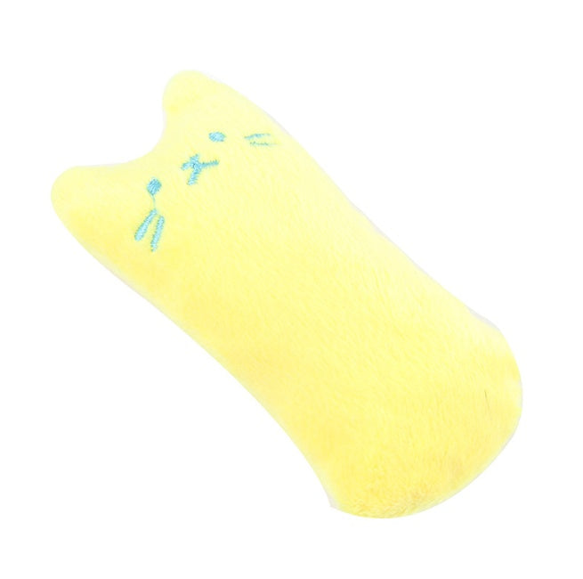 Jouet pour chat à l'herbe à chat, coussin interactif, accessoires pour animaux de compagnie, coussin en peluche pour les dents, jouet à mâcher à la menthe
