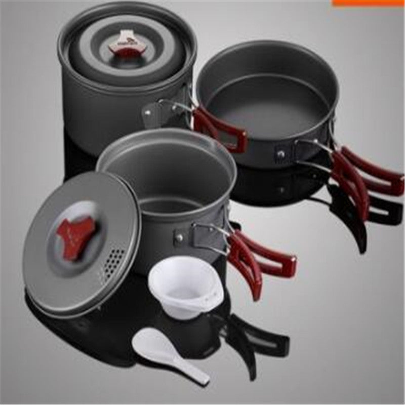 Ensemble de cuisine de pique-nique, ensemble de casseroles de camping, casserole de camping