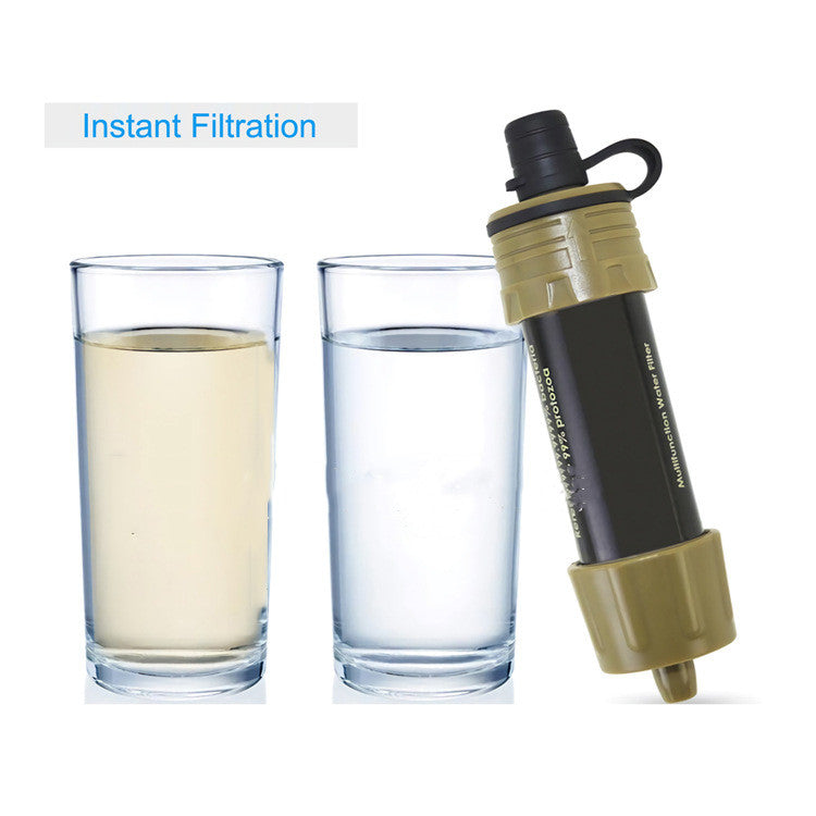 Mini filtre portable avec paille purificatrice d'eau