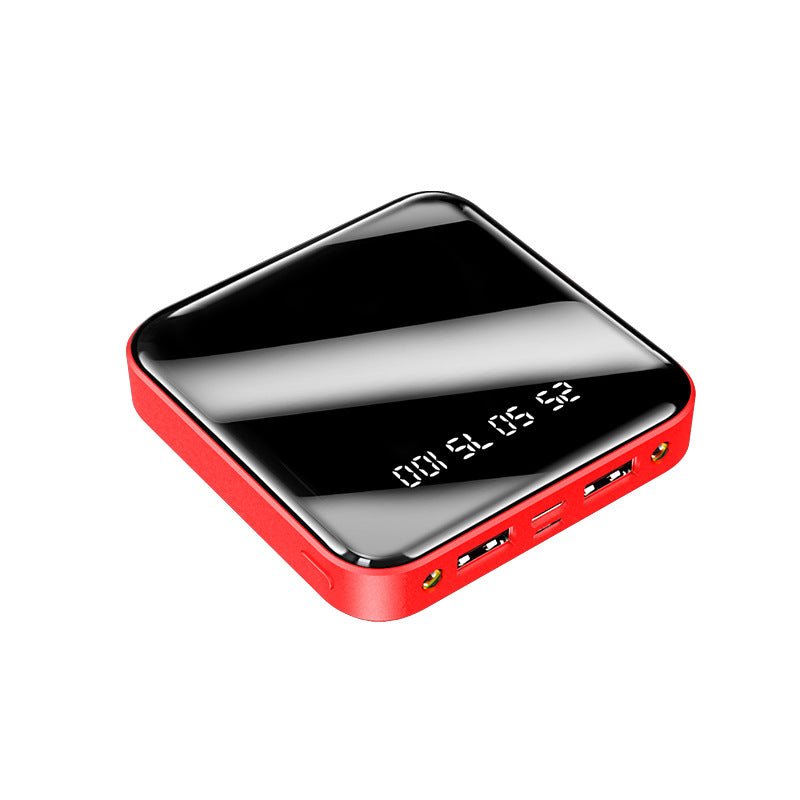 Mini batterie externe 20 000 mAh portable avec affichage numérique miroir