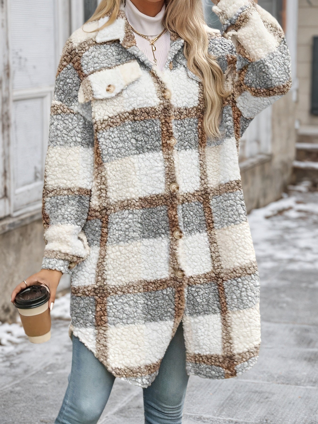 Nouveau manteau en fourrure pour femme, idéal pour l'automne et l'hiver
