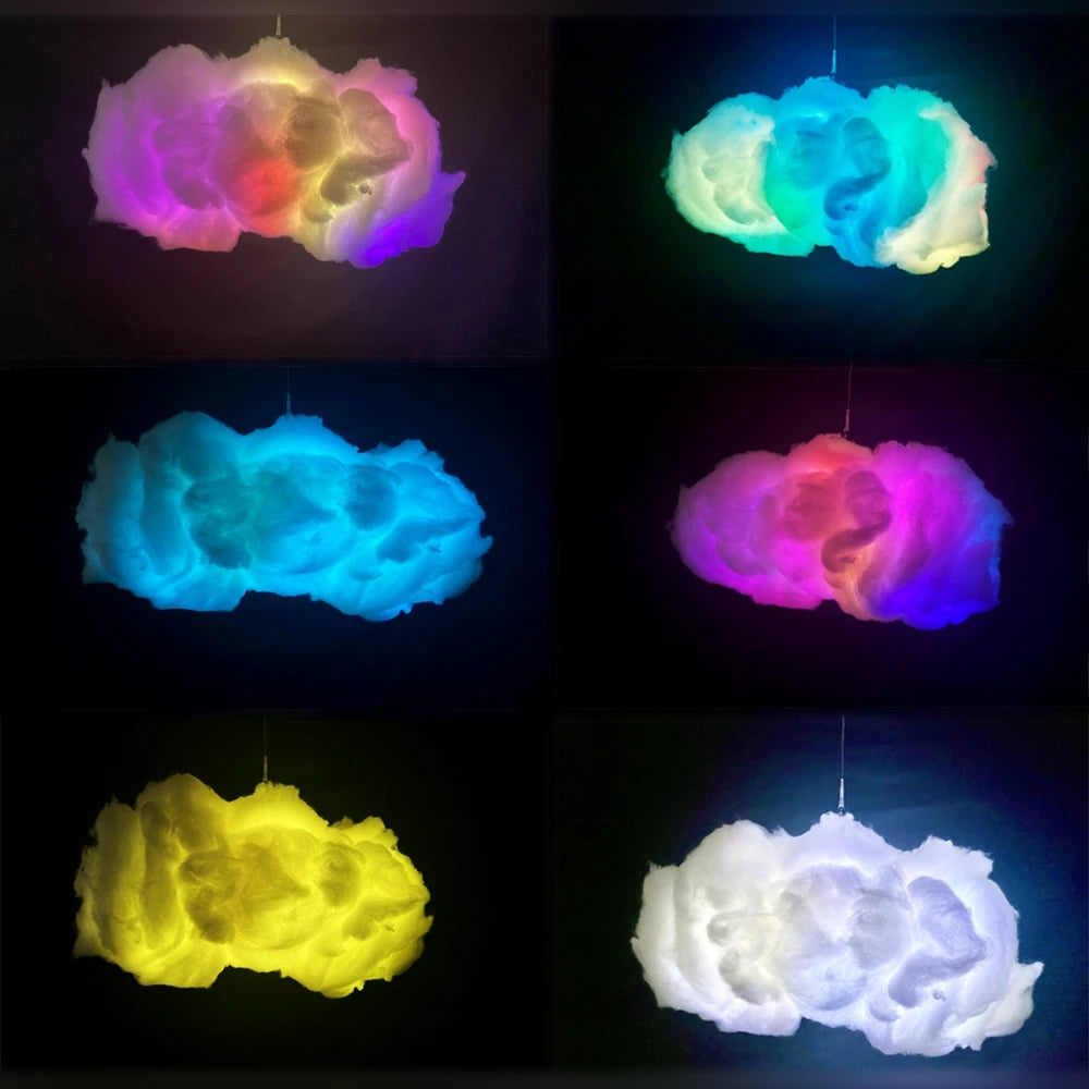 Lampe USB Cloud Light avec application de contrôle, synchronisation musicale et simulation d'éclairage 3D RGBIC pour chambre à coucher.