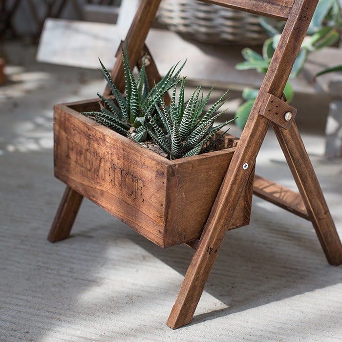 Jardinière en bois massif