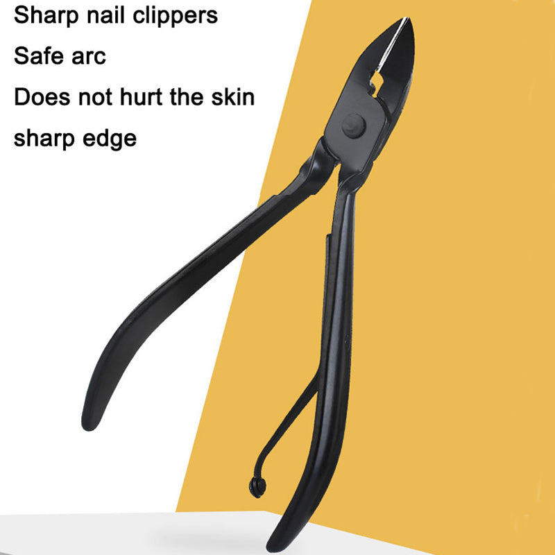 Ensemble professionnel comprenant ciseaux, coupe-ongles, cuillère à ongles, pince à peaux mortes, pince à ongles, couteau de pédicure et coupe-ongles.