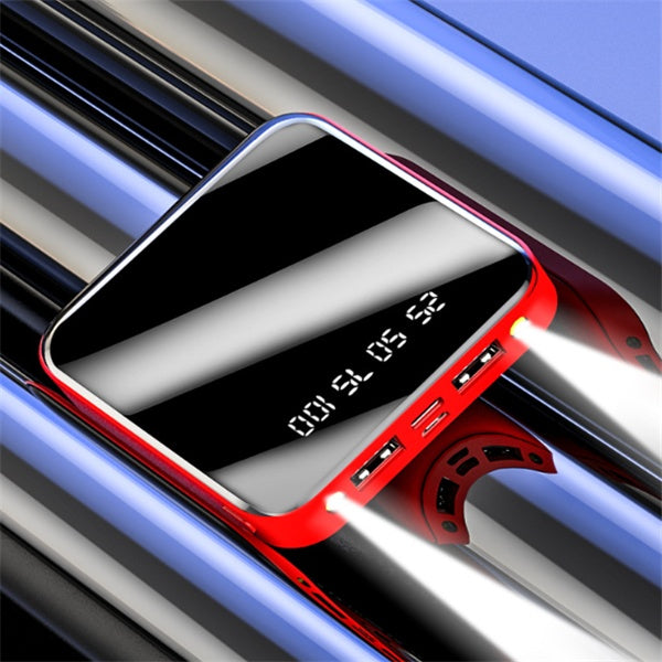 Mini batterie externe 20 000 mAh portable avec affichage numérique miroir