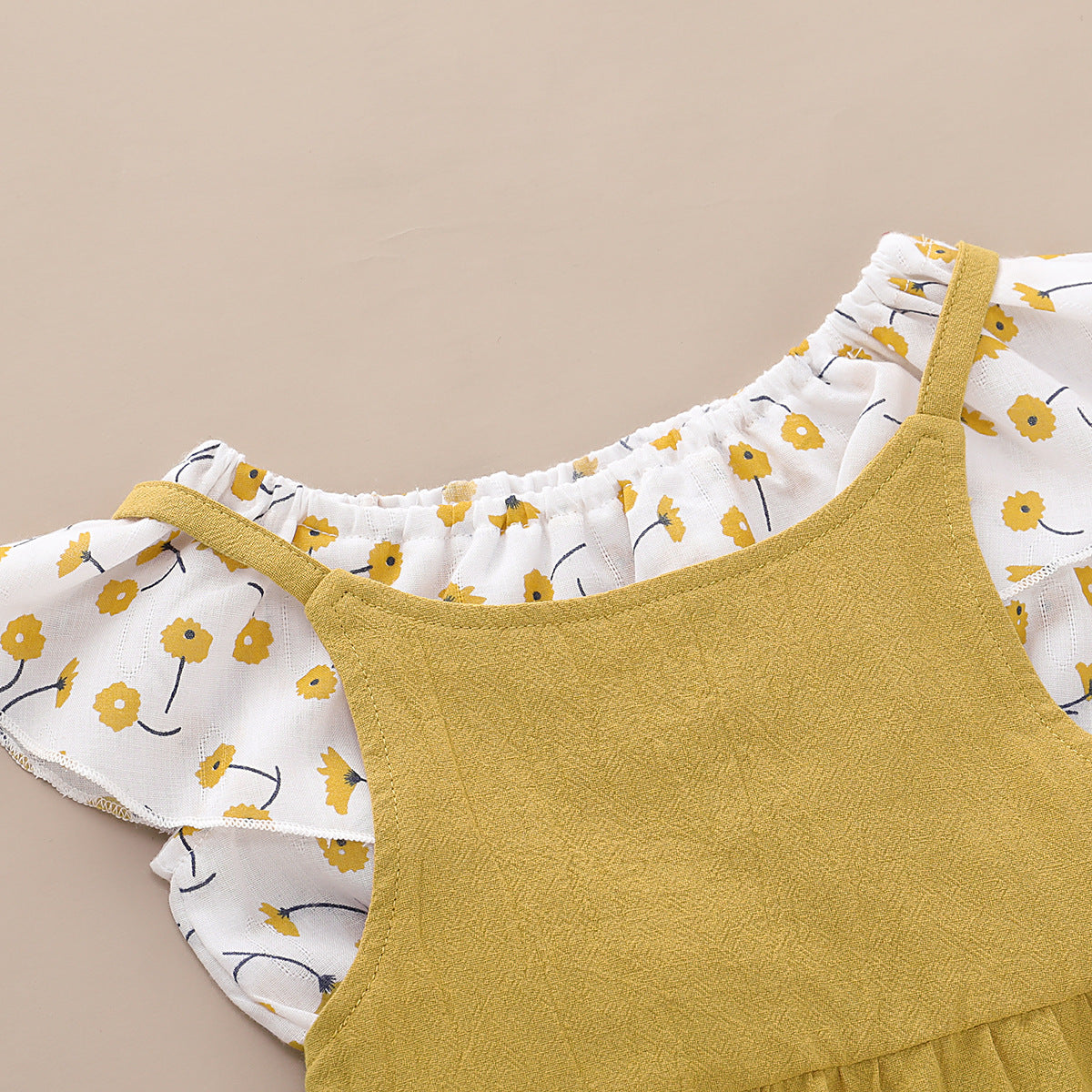 Ensemble camisole à fleurs pour filles
