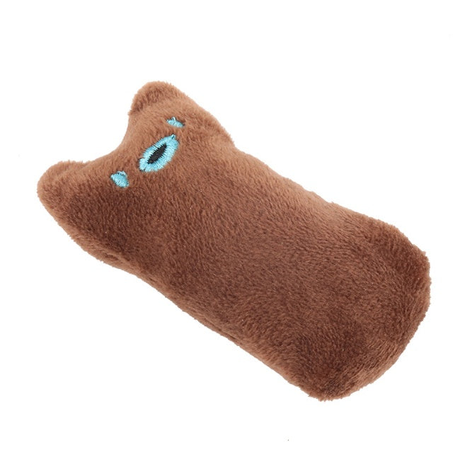 Jouet pour chat à l'herbe à chat, coussin interactif, accessoires pour animaux de compagnie, coussin en peluche pour les dents, jouet à mâcher à la menthe