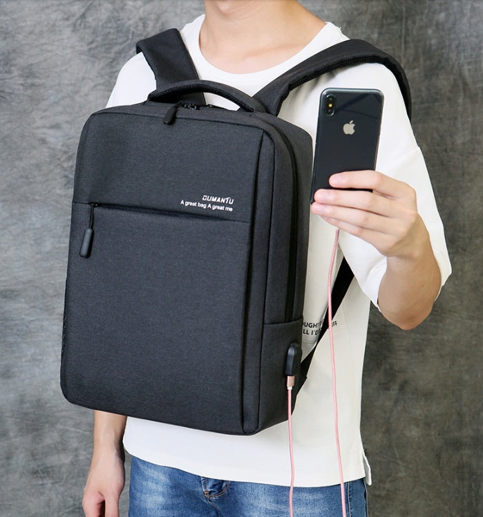 Sac à dos pour ordinateur portable rechargeable, étanche et résistant aux chocs