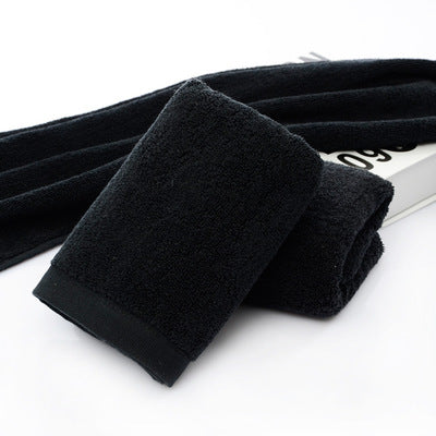 21 brins de serviettes en coton noir