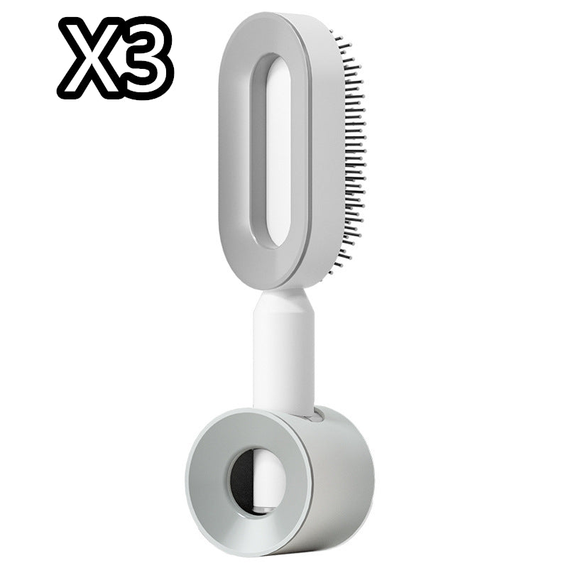 Brosse à cheveux autonettoyante pour femmes, nettoyage en une seule étape, anti-chute de cheveux, massage du cuir chevelu par airbag, peigne antistatique.