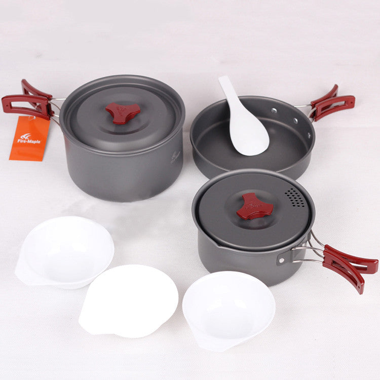 Ensemble de cuisine de pique-nique, ensemble de casseroles de camping, casserole de camping