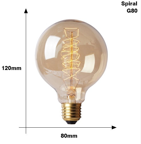 Ampoule Edison E27 220V 40W ST64 A19 T45 G80 G95 G125 Ampoule à filament incandescent Style rétro