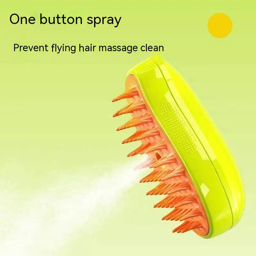 Brosse vapeur 3 en 1 pour chat, brosse vapeur pour chien, brosse électrique à spray pour poils de chat et massage