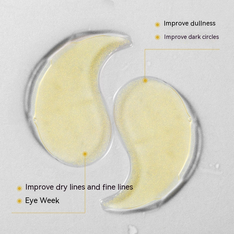 Masque contour des yeux Houmai Lady 24k à l'or, soin hydratant pour la peau
