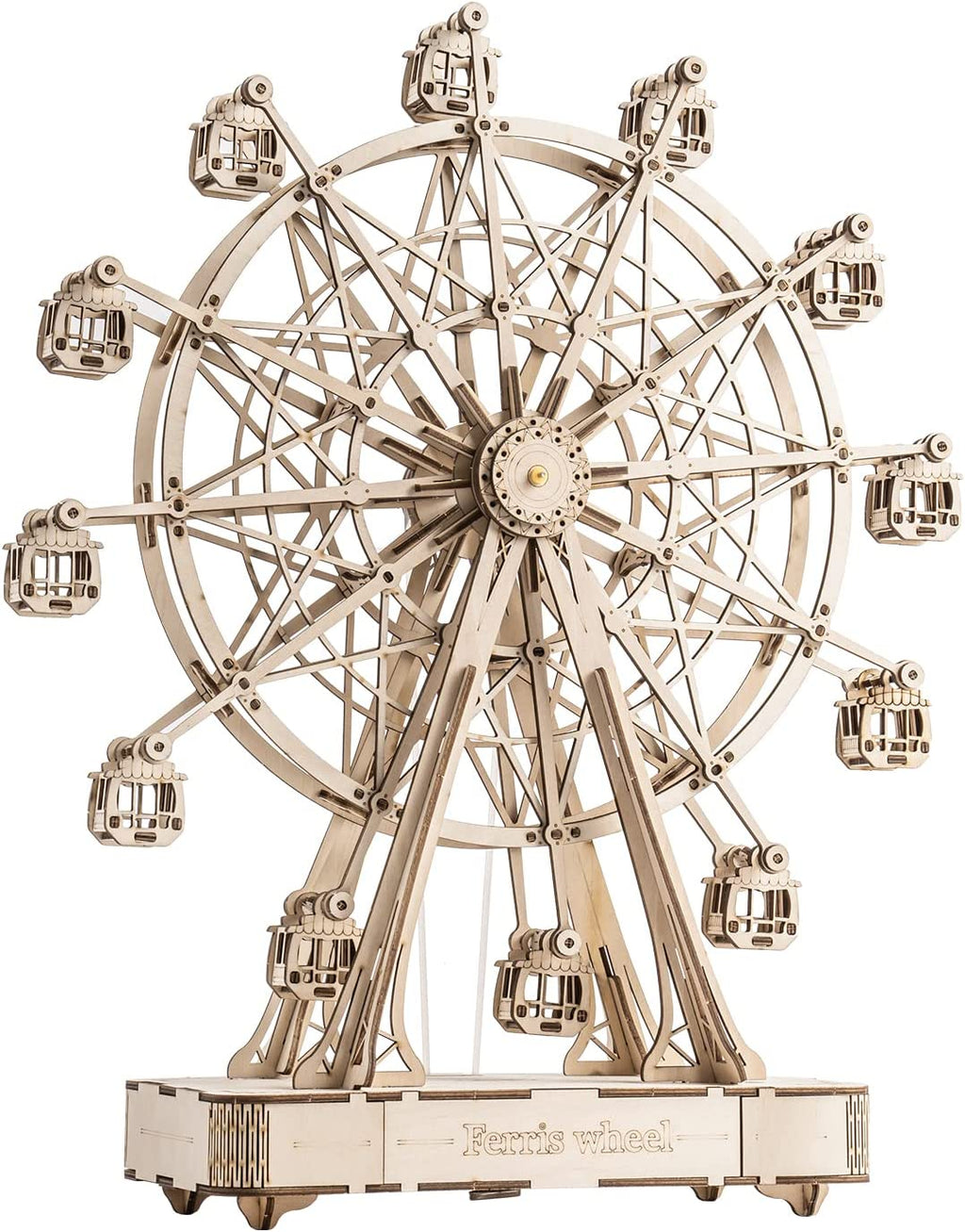 Robotime Modèle de grande roue rotative en bois à monter soi-même avec musique - Jouet pour enfants - Anniversaire TGN01