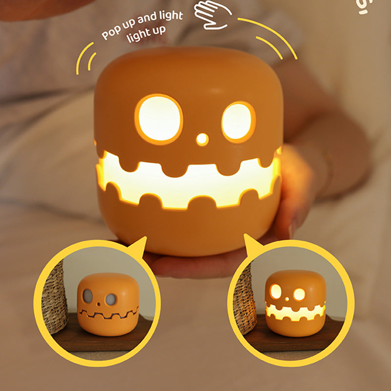 Lampe citrouille de chevet, décoration d'Halloween amusante, lumière d'ambiance pour chambres et salons, cadeau d'anniversaire pour enfants, décorations d'Halloween