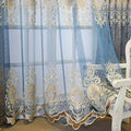 Rideau semi-occultant tissu et voilage style européen – Chambre