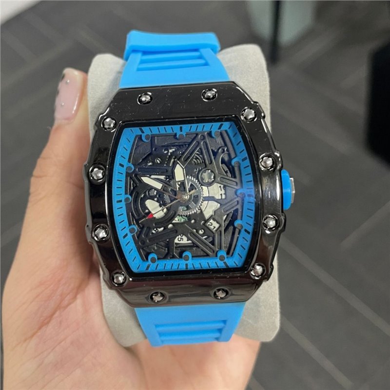 Montre cylindrique pour homme avec mouvement à quartz lumineux (non-bracelet)