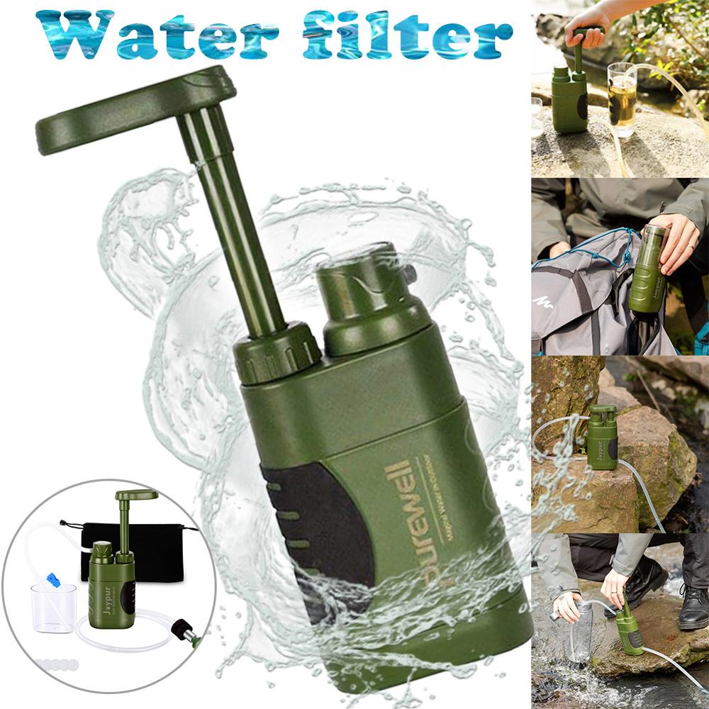 Purificateur d'eau extérieur multi-étapes pour la survie en situation d'urgence en camping sauvage