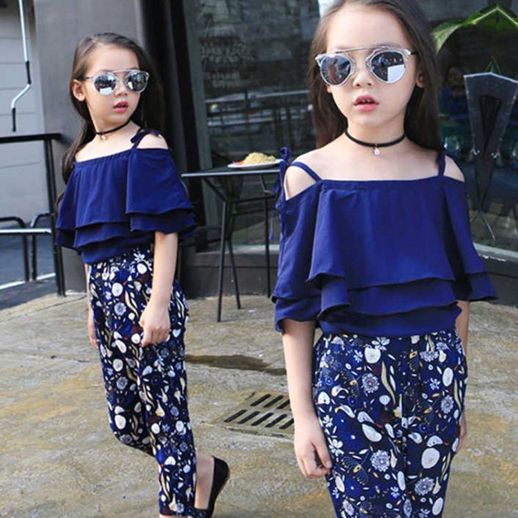 Ensemble fille style western - Mousseline et pantalon court